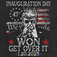 Donald Trump Inauguration Day 2025 47 Th Trump 2025 7 Panel Mesh Trucker Snapback Hat