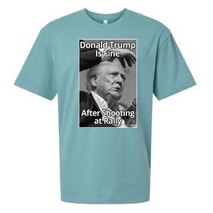 Donald Trump Is Fine After Shooting At Rally Sueded Cloud Jersey T-Shirt