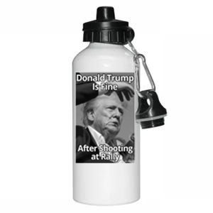 Donald Trump Is Fine After Shooting At Rally Aluminum Water Bottle