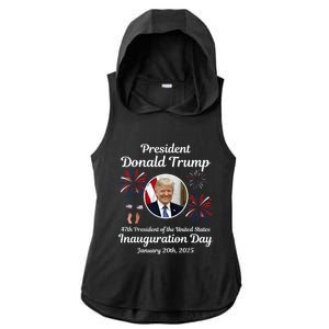 Donald Trump Inauguration Day 2025 Ladies PosiCharge Tri-Blend Wicking Draft Hoodie Tank