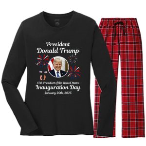 Donald Trump Inauguration Day 2025 Women's Long Sleeve Flannel Pajama Set 