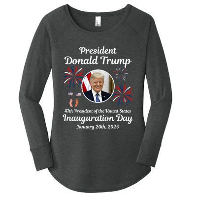 Donald Trump Inauguration Day 2025 Women's Perfect Tri Tunic Long Sleeve Shirt