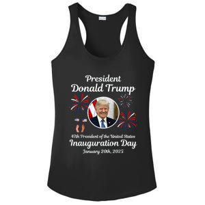 Donald Trump Inauguration Day 2025 Ladies PosiCharge Competitor Racerback Tank