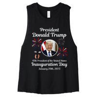 Donald Trump Inauguration Day 2025 Women's Racerback Cropped Tank