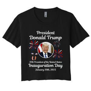 Donald Trump Inauguration Day 2025 Women's Crop Top Tee