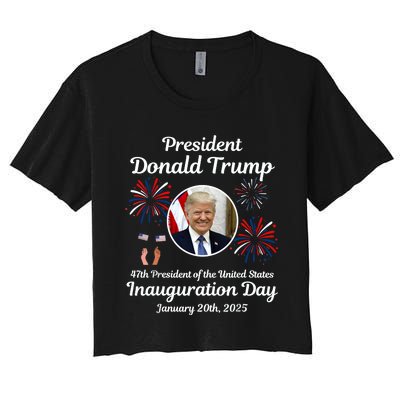 Donald Trump Inauguration Day 2025 Women's Crop Top Tee