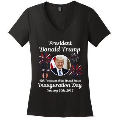 Donald Trump Inauguration Day 2025 Women's V-Neck T-Shirt