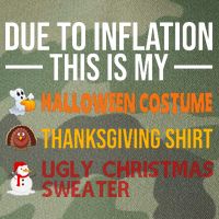 Due To Inflation This Is My Halloween Thanksgiving Christmas Legacy Tie Dye Trucker Hat