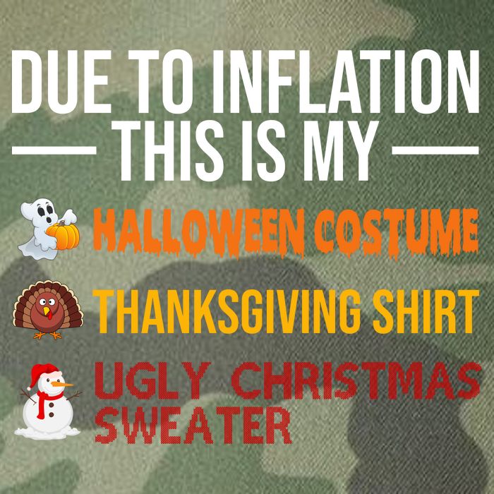 Due To Inflation This Is My Halloween Thanksgiving Christmas Legacy Tie Dye Trucker Hat