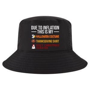 Due To Inflation This Is My Halloween Thanksgiving Christmas Cool Comfort Performance Bucket Hat