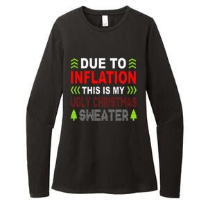 Due To Inflation This Is My Ugly Funny For Christmas Gift Womens CVC Long Sleeve Shirt