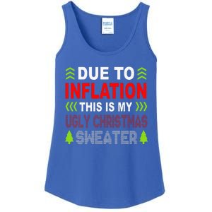 Due To Inflation This Is My Ugly Funny For Christmas Gift Ladies Essential Tank