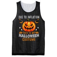 Due To Inflation This Is My Halloween Costume Funny Pumpkins Mesh Reversible Basketball Jersey Tank