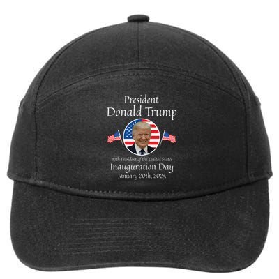 Donald Trump Inauguration Day 2025 47th Usa President 7-Panel Snapback Hat