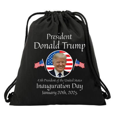 Donald Trump Inauguration Day 2025 47th Usa President Drawstring Bag