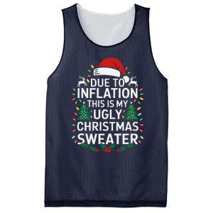 Due To Inflation This Is My Ugly Sweater For Christmas Mesh Reversible Basketball Jersey Tank