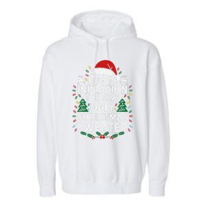 Due To Inflation This Is My Ugly Sweater For Christmas Garment-Dyed Fleece Hoodie