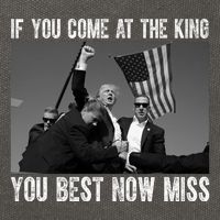 Donald Trump If You Come At The King You Best Not Miss Cotton Canvas Backpack