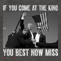 Donald Trump If You Come At The King You Best Not Miss Vector Backpack