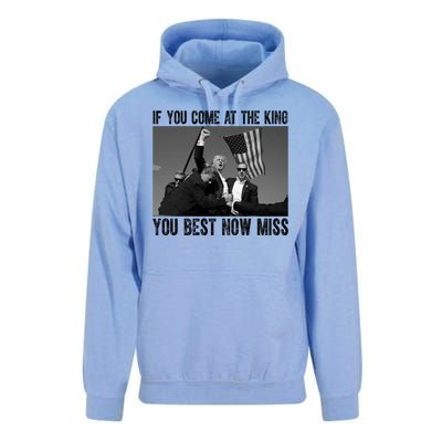 Donald Trump If You Come At The King You Best Not Miss Unisex Surf Hoodie