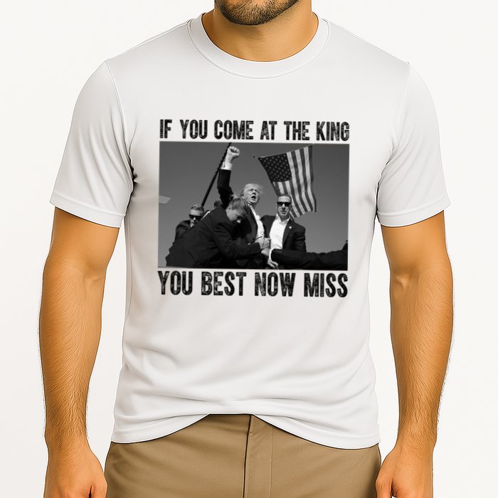 Donald Trump If You Come At The King You Best Not Miss Cooling Performance Crew T-Shirt