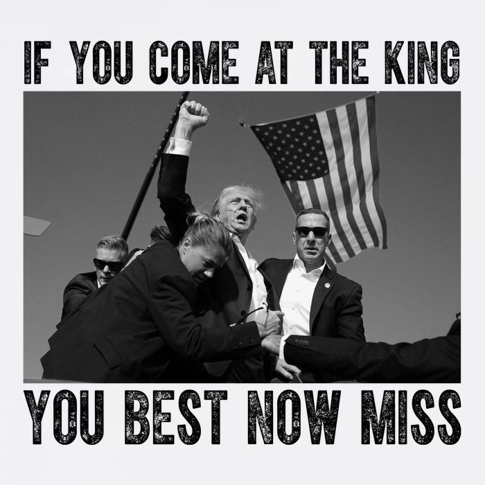 Donald Trump If You Come At The King You Best Not Miss Button