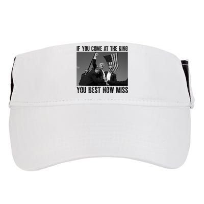 Donald Trump If You Come At The King You Best Not Miss Adult Drive Performance Visor