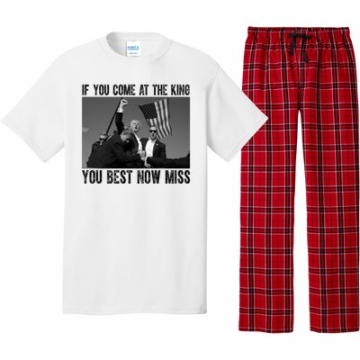 Donald Trump If You Come At The King You Best Not Miss Pajama Set