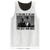 Donald Trump If You Come At The King You Best Not Miss Mesh Reversible Basketball Jersey Tank