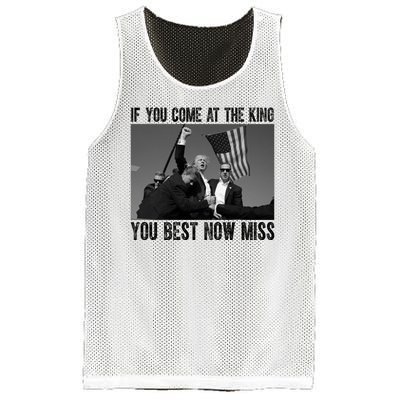 Donald Trump If You Come At The King You Best Not Miss Mesh Reversible Basketball Jersey Tank