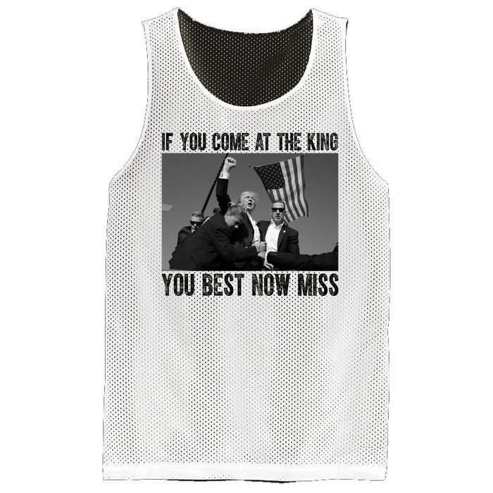 Donald Trump If You Come At The King You Best Not Miss Mesh Reversible Basketball Jersey Tank