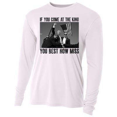 Donald Trump If You Come At The King You Best Not Miss Cooling Performance Long Sleeve Crew