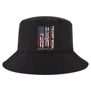 Donald Trump Inauguration Day 2025 47th President Usa Flag Cool Comfort Performance Bucket Hat