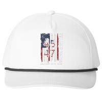 Donald Trump Inauguration Day 2025 47th President Usa Flag Snapback Five-Panel Rope Hat