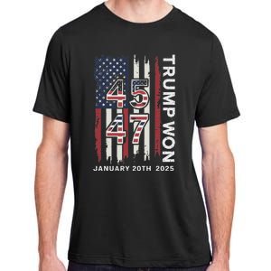 Donald Trump Inauguration Day 2025 47th President Usa Flag Adult ChromaSoft Performance T-Shirt