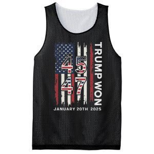 Donald Trump Inauguration Day 2025 47th President Usa Flag Mesh Reversible Basketball Jersey Tank