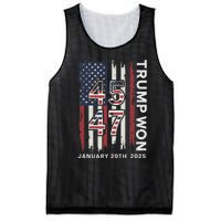 Donald Trump Inauguration Day 2025 47th President Usa Flag Mesh Reversible Basketball Jersey Tank