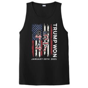 Donald Trump Inauguration Day 2025 47th President Usa Flag PosiCharge Competitor Tank