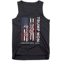 Donald Trump Inauguration Day 2025 47th President Usa Flag Tank Top