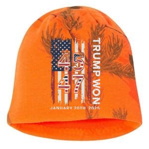 Donald Trump Inauguration Day 2025 47th President Usa Flag Kati - Camo Knit Beanie