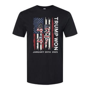 Donald Trump Inauguration Day 2025 47th President Usa Flag Softstyle CVC T-Shirt