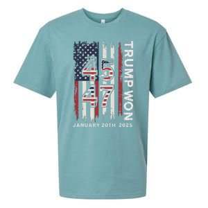 Donald Trump Inauguration Day 2025 47th President Usa Flag Sueded Cloud Jersey T-Shirt