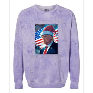 Donald Trump Ill Be Home For Christmas Inauguration Colorblast Crewneck Sweatshirt