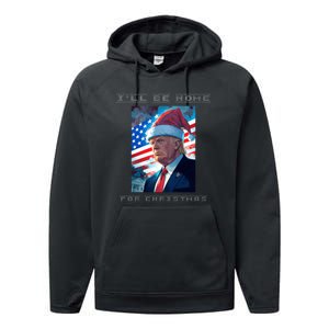 Donald Trump Ill Be Home For Christmas Inauguration Performance Fleece Hoodie