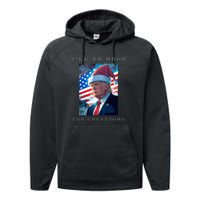 Donald Trump Ill Be Home For Christmas Inauguration Performance Fleece Hoodie