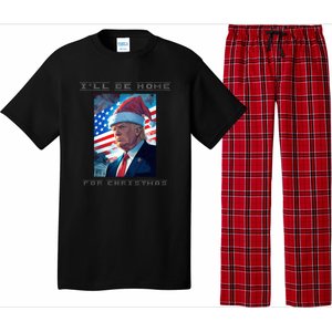 Donald Trump Ill Be Home For Christmas Inauguration Pajama Set