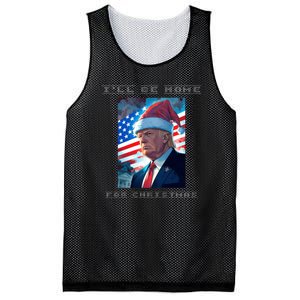 Donald Trump Ill Be Home For Christmas Inauguration Mesh Reversible Basketball Jersey Tank