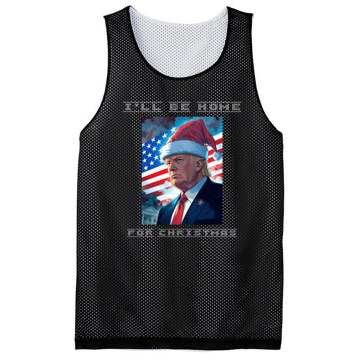 Donald Trump Ill Be Home For Christmas Inauguration Mesh Reversible Basketball Jersey Tank