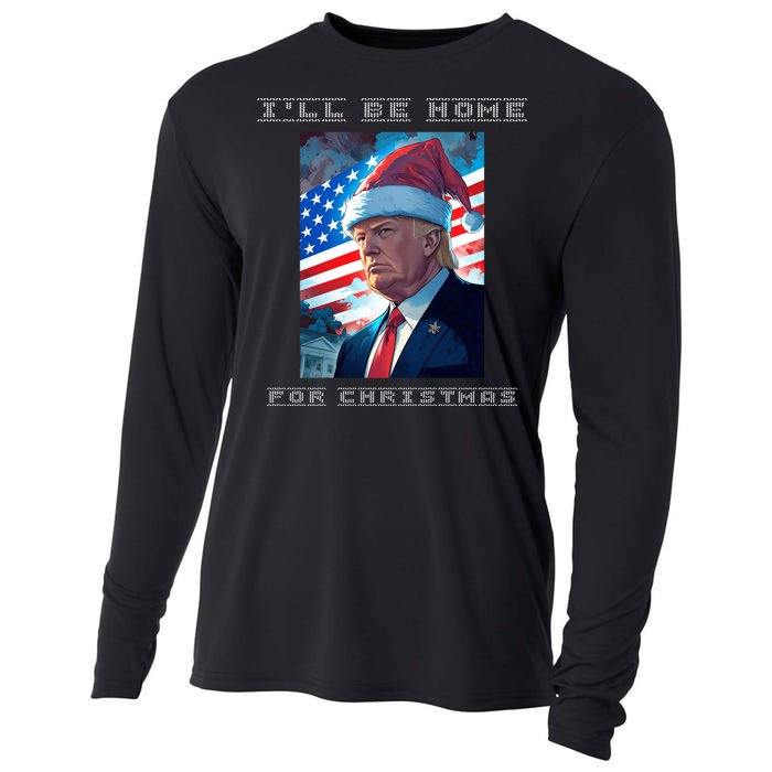 Donald Trump Ill Be Home For Christmas Inauguration Cooling Performance Long Sleeve Crew