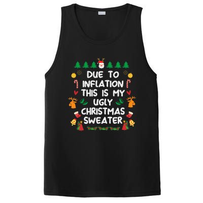 Due to Inflation Ugly Christmas Sweaters PosiCharge Competitor Tank